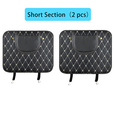 Luamaty 2PCS PU ādas automašīnas sēdekļa atzveltnes aizsargs bērniem pret sitienu spilventiņu Waterprrof automašīnas sēdekļa aizsargs pret dubļu netīrumiem