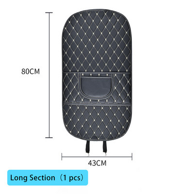 Luamaty 2PCS PU ādas automašīnas sēdekļa atzveltnes aizsargs bērniem pret sitienu spilventiņu Waterprrof automašīnas sēdekļa aizsargs pret dubļu netīrumiem