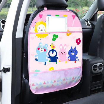 Cartoon Car Child Anti-kick Pad For Baby Child Kids Kick Mat Auto Care Seat Back Protector Case Cover Pad Atuo Storage Bag