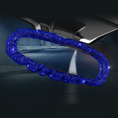 Bling Diamond Crystal Κάλυμμα καθρέπτη αυτοκινήτου Universal Stretch Rhinestone Auto Εσωτερική θήκη καθρέπτη Διακόσμηση Αξεσουάρ Γυναικεία