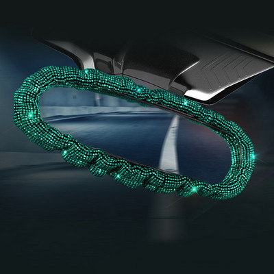 Bling Diamond Crystal Κάλυμμα καθρέπτη αυτοκινήτου Universal Stretch Rhinestone Auto Εσωτερική θήκη καθρέπτη Διακόσμηση Αξεσουάρ Γυναικεία