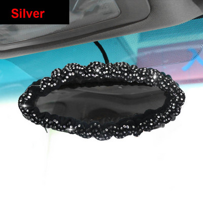 Bling Diamond Crystal Κάλυμμα καθρέπτη αυτοκινήτου Universal Stretch Rhinestone Auto Εσωτερική θήκη καθρέπτη Διακόσμηση Αξεσουάρ Γυναικεία