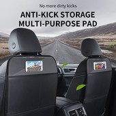 Pu kožna navlaka za autosjedalicu Dječji jastučić Crtani zaštitnik za naslon autosjedalice za djecu Džep za pohranu bebe Podloga otporna na habanje