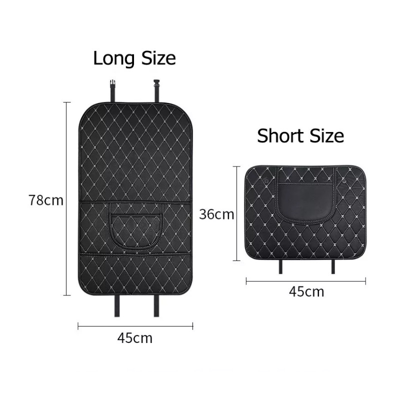 Covorașul de protecție pentru spătarul scaunului de mașină anti-kick-up Accesorii pentru interiorul mașinii Covorașă impermeabilă anti-murdărie Covoraș de protecție din piele PU