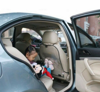 Προστατευτικό κάλυμμα πλάτης καθίσματος αυτοκινήτου για παιδιά Παιδικό μαξιλάρι αυτοκινήτου βρεφικού καθίσματος Kick Mat Pad Anti Mud Clean Dirt Αυτοκόλλητα Αξεσουάρ αυτοκινήτου