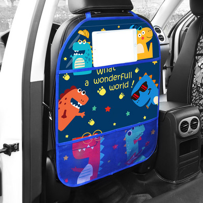 Cartoon Car Child Anti-kick Pad for Baby Child Kids Kick Mat Auto Care Seat Back Protector Case Cover Pad Atuo Storage Bag