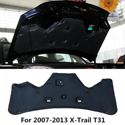 1 db 2007-2021 Nissan X-Trail T31 T32 autó motorháztető motor hő-hangszigetelő párna pamut hangszigetelő szőnyeg