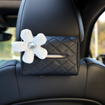 Creative Car Tissue Box Creative Flower Seat Car Hanging Paper Box Πολυλειτουργικό εσωτερικό προμήθειες αυτοκινήτου Χονδρική