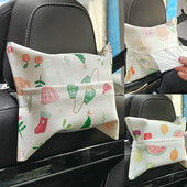 Odinė animacinių filmų servetėlių dėžutė, popierinė laikiklis servetėlių dėklas Automobilio galvos atrama Vonios kambarys Biuras Restoranas Kabantis Automobilių vidaus sandėliavimo dekoras