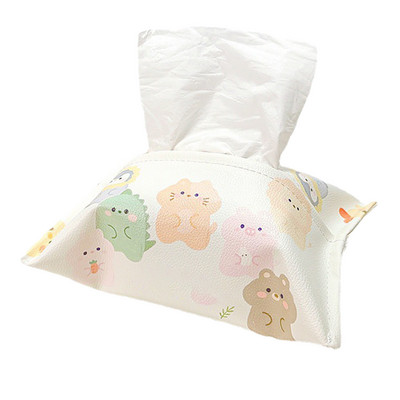 Odinė animacinių filmų servetėlių dėžutė, popierinė laikiklis servetėlių dėklas Automobilio galvos atrama Vonios kambarys Biuras Restoranas Kabantis Automobilių vidaus sandėliavimo dekoras