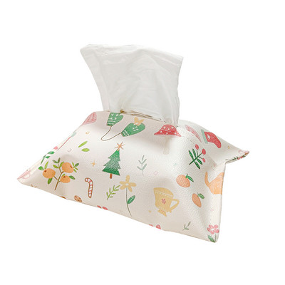 Odinė animacinių filmų servetėlių dėžutė, popierinė laikiklis servetėlių dėklas Automobilio galvos atrama Vonios kambarys Biuras Restoranas Kabantis Automobilių vidaus sandėliavimo dekoras