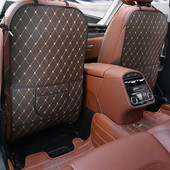 Anti Child Kick Pad PU bőr autó vízálló ülés háttámla védő huzat Univerzális auto sár szennyeződés elleni párna tárolótáskával