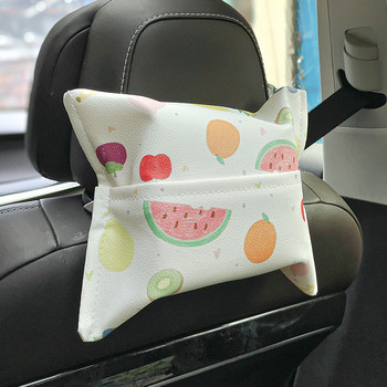 Δημιουργικό φορητό Car Leather Tissue Box Car Cute Seat Πλάτη Sun Visor Tissue Box
