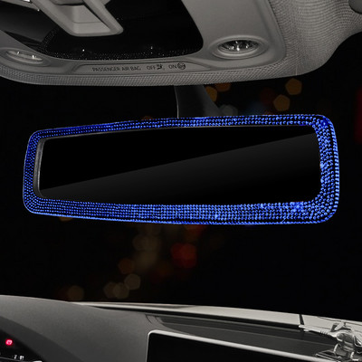 Bling Crystal Univerzalni unutarnji retrovizor Stražnji retrovizor automobila Rotirajući 360° podesivi širokokutni retrovizor