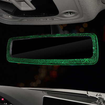 Bling Crystal Univerzalni unutarnji retrovizor Stražnji retrovizor automobila Rotirajući 360° podesivi širokokutni retrovizor