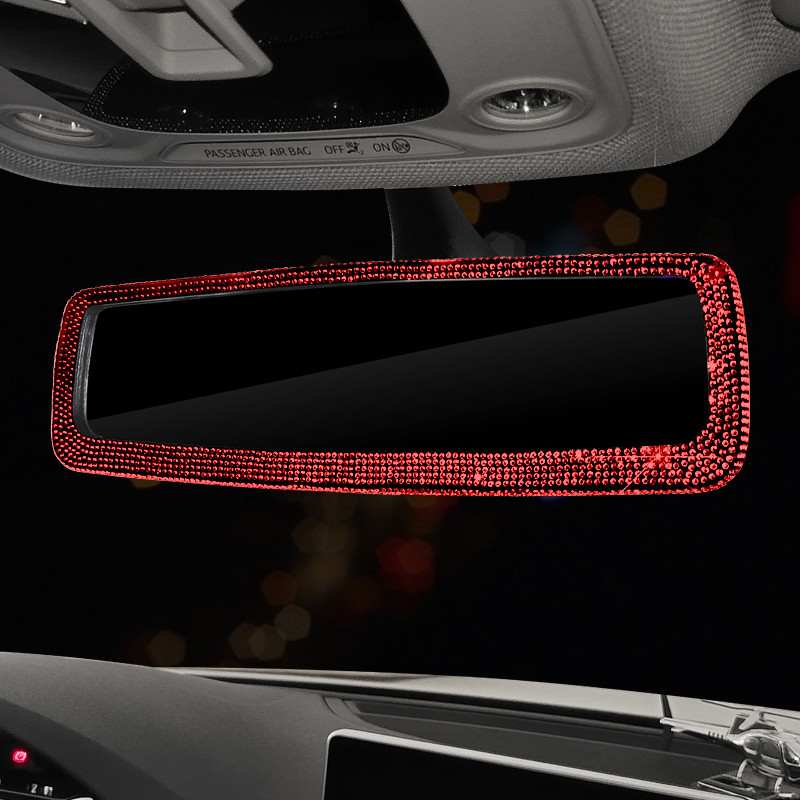 Bling Crystal Univerzalni unutarnji retrovizor Stražnji retrovizor automobila Rotirajući 360° podesivi širokokutni retrovizor