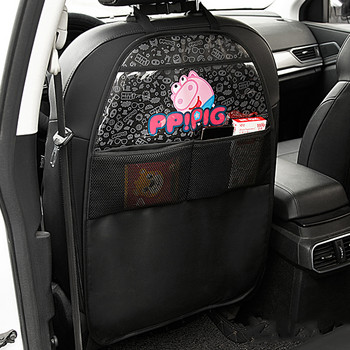 Χαριτωμένο προστατευτικό κάλυμμα πλάτης καθίσματος αυτοκινήτου για παιδιά Παιδική προστασία κινουμένων σχεδίων για κάθισμα αυτοκινήτου αντι-λάκτισμα χαλάκι αποθήκευσης Αδιάβροχη τσάντα