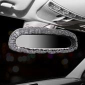 Bling retrovizor od kamenčića Šarmantan poklopac retrovizora za automobil s kristalnim dijamantima Elastični svjetlucavi stražnji pogled automobila