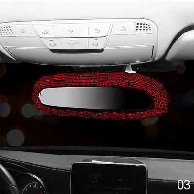 Bling retrovizor od kamenčića Šarmantan poklopac retrovizora za automobil s kristalnim dijamantima Elastični svjetlucavi stražnji pogled automobila