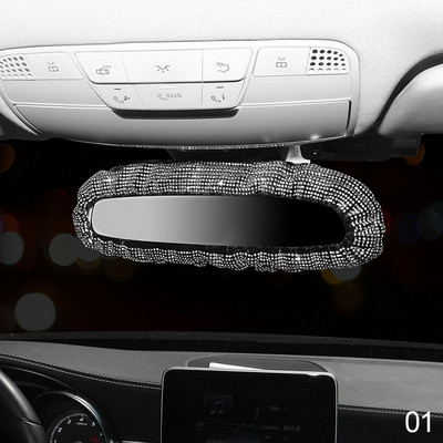 Bling retrovizor od kamenčića Šarmantan poklopac retrovizora za automobil s kristalnim dijamantima Elastični svjetlucavi stražnji pogled automobila