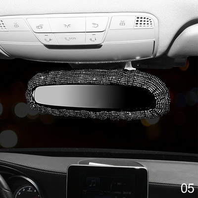 Bling retrovizor od kamenčića Šarmantan poklopac retrovizora za automobil s kristalnim dijamantima Elastični svjetlucavi stražnji pogled automobila