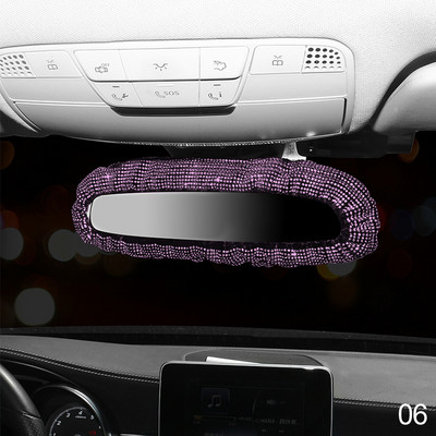 Bling retrovizor od kamenčića Šarmantan poklopac retrovizora za automobil s kristalnim dijamantima Elastični svjetlucavi stražnji pogled automobila