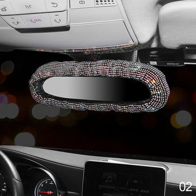 Bling retrovizor od kamenčića Šarmantan poklopac retrovizora za automobil s kristalnim dijamantima Elastični svjetlucavi stražnji pogled automobila