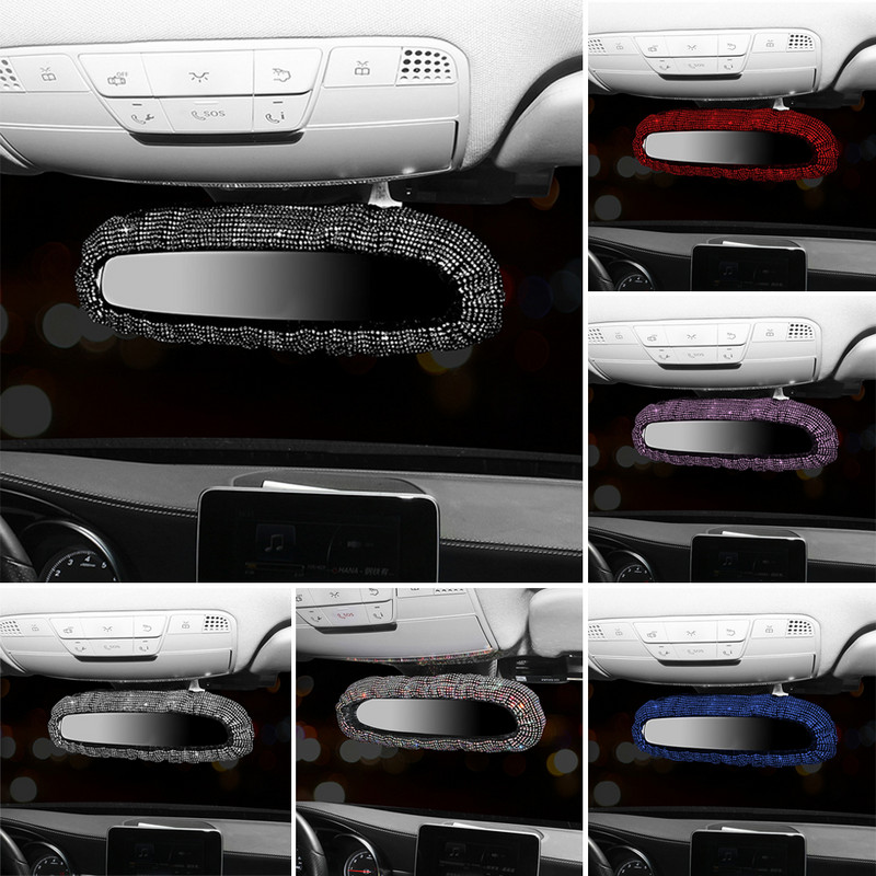 Bling retrovizor od kamenčića Šarmantan poklopac retrovizora za automobil s kristalnim dijamantima Elastični svjetlucavi stražnji pogled automobila