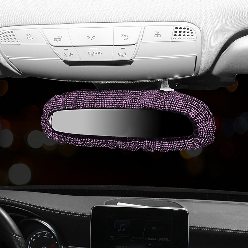 Bling retrovizor od kamenčića Šarmantan poklopac retrovizora za automobil s kristalnim dijamantima Elastični svjetlucavi stražnji pogled automobila