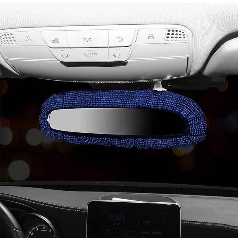 Bling retrovizor od kamenčića Šarmantan poklopac retrovizora za automobil s kristalnim dijamantima Elastični svjetlucavi stražnji pogled automobila