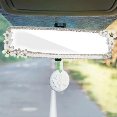 Autó visszapillantó tükör Bling autó visszapillantó tükör burkolata strasszos automatikus hátsó tükör Bling belső dekorációs kiegészítők