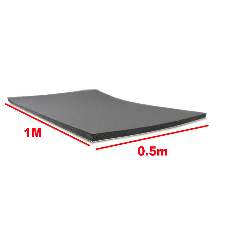 100cmx50cm 3mm/6mm/10mm autó hangszigetelés tompító autó teherautó zajcsillapító hangszigetelés pamut hő zárt cellás hab öntapadó