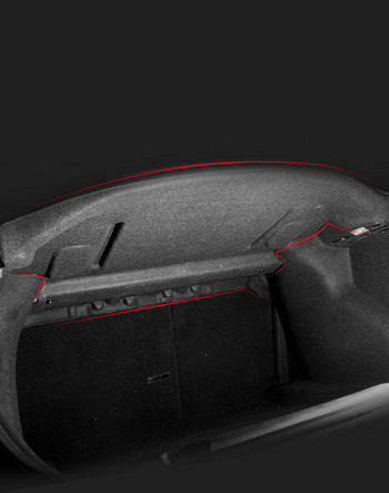2X Шумоизолираща памучна подложка за задния багажник на автомобила за Tesla Model 3 Звукоизолиращ заглушаващ защитен капак Стикер за Model3 Аксесоари