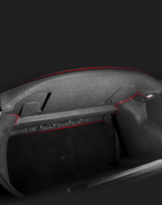 2X autó hátsó csomagtartója hangszigetelő pamut szőnyeg Tesla Model 3 hangszigetelő védőburkolat matrica Model3 tartozékokhoz