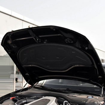 Για Audi A6 C7 2011-2018 Ηχομόνωση Θερμότητας Αυτοκινήτου Βαμβακερή μπροστινή κουκούλα Κινητήρας Τείχος προστασίας Μπροστινό μέρος Κάλυμμα μαξιλαριού θορύβου Αξεσουάρ καθαρισμού θορύβου