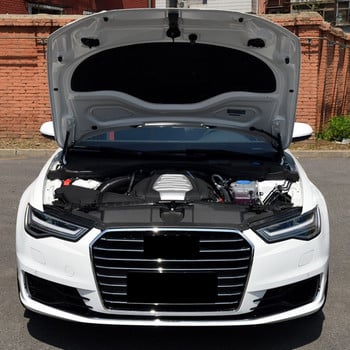 Για Audi A6 C7 2011-2018 Ηχομόνωση Θερμότητας Αυτοκινήτου Βαμβακερή μπροστινή κουκούλα Κινητήρας Τείχος προστασίας Μπροστινό μέρος Κάλυμμα μαξιλαριού θορύβου Αξεσουάρ καθαρισμού θορύβου