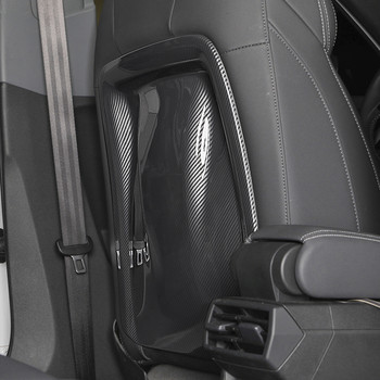 Въглеродни влакна Стил на облегалката на автомобилната седалка Anti-kick Тапицерии за Audi A3 8Y Anti-kick Decoration Fit Audi a3 2021 Anti-Kick Pad