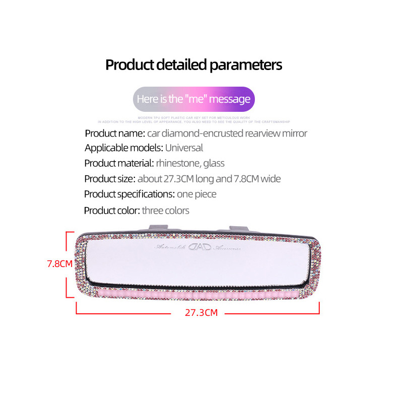 Új gyémántbevonatú autós tükör belső visszapillantó tükör Univerzális automatikus visszapillantó tükör Auto tartozékok autós SUV kisteherautókhoz
