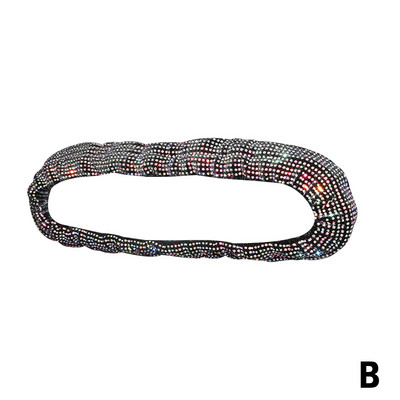 Oglindă retrovizoare strălucitoare cu strasuri, accesorii pentru interiorul mașinii, pentru femei, oglindă retrovizoare cu strasuri, cristal diamant V0U8