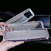 Γυαλιστερό κάλυμμα καθρέπτη αυτοκινήτου Διακοσμητικό κάλυμμα καθρέφτη αυτοκινήτου Bling Θήκη αυτοκινήτου με στρας Πίσω καθρέφτες Εσωτερικά αξεσουάρ αυτοκινήτου