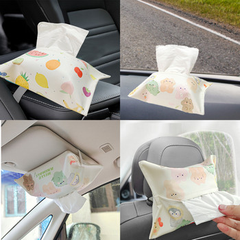 Cute Animals Pattern Tissue Box Θήκη Απλό χάρτινο κουτί αποθήκευσης για χαρτοπετσέτες Tissue θήκη χαρτοπετσέτας για αυτοκίνητο γραφείου Μπάνιο