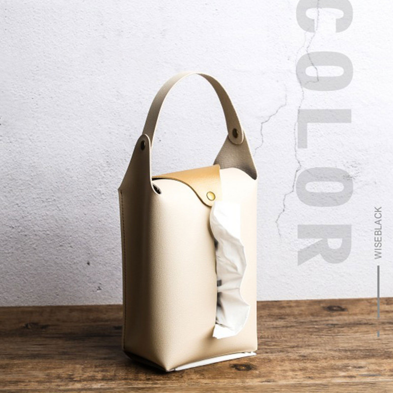 Autós fejtámla szövettartó bőr papírtörülköző tároló kamiontáska családi utazásszervező dekor jármű dekoráció
