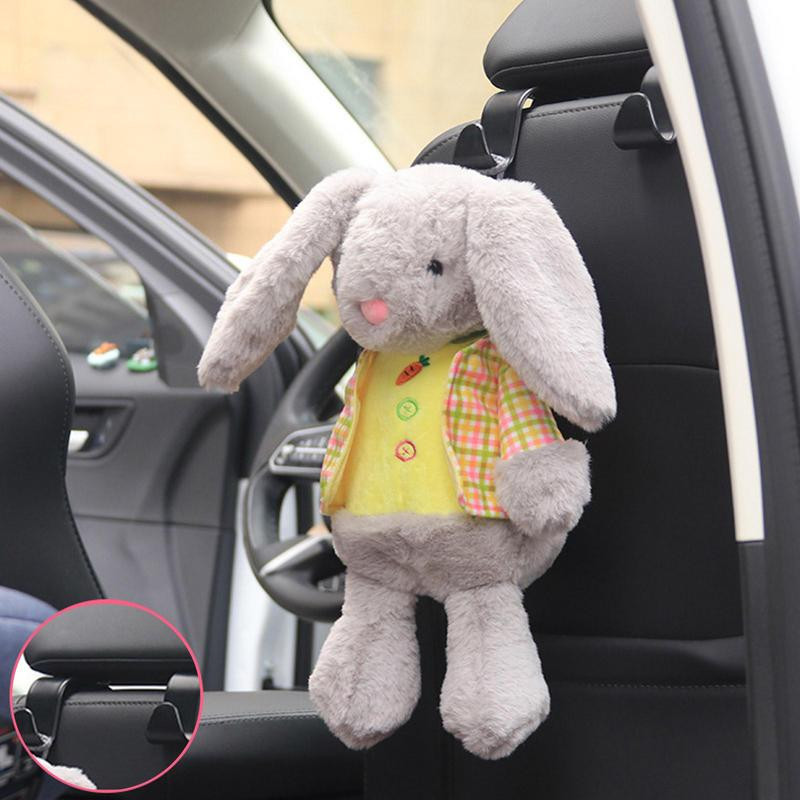 Puha plüss papírzsebkendő tartó autóhoz Aranyos állat, autós akasztótasak, papírzsebkendő tároló tálcatartó autós otthonhoz