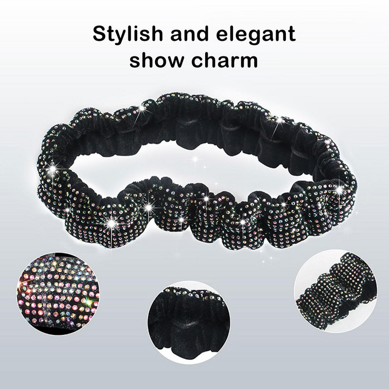 Oglindă retrovizoare strălucitoare cu strasuri, accesorii pentru interiorul mașinii pentru femei, oglindă retrovizoare strălucitoare cu stras, cristal diamant M4Y9