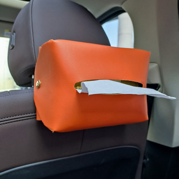 1 τεμ. Car Tissue Box Creative Sun Visor Seat Seat Δερμάτινη Οικογενειακή οργάνωση ταξιδιού Διακόσμηση Τσάντα αποθήκευσης χαρτιού τουαλέτας για κάθισμα αυτοκινήτου