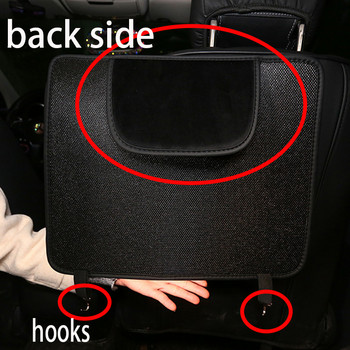 Калъф за подложка за задната седалка на автомобила Защитен джоб за съхранение Искрящи цветя Аксесоари с бантик Подложка против ритници Интериорен стил