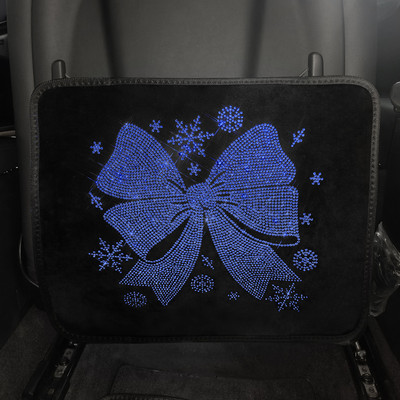 Husă pentru scaunul din spate al mașinii Buzunar de protecție Depozitare Accesorii cu flori care fac scântei Covoraș anti lovitură Stil interior