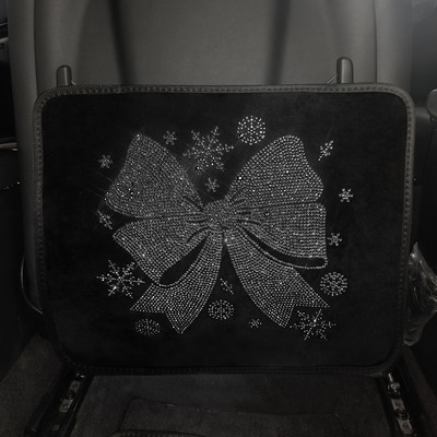 Husă pentru scaunul din spate al mașinii Buzunar de protecție Depozitare Accesorii cu flori care fac scântei Covoraș anti lovitură Stil interior