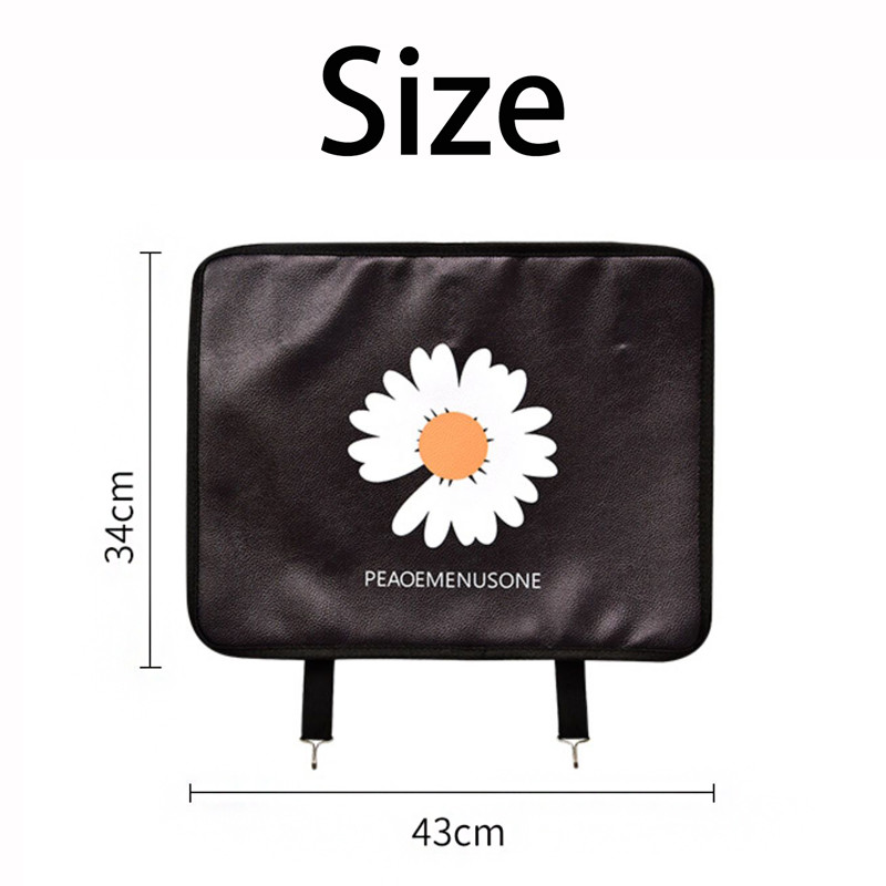 Flower Automotive Scaun din spate Apărător de lovitură pentru copii Protejează din piele Scaun de mașină Protecție pentru spate Daisy Cartoon Rezistent la zgârieturi
