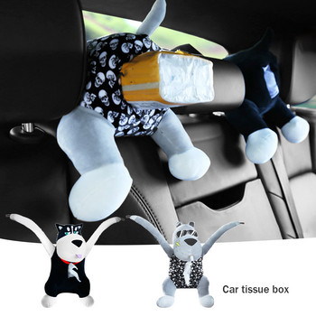 Sun Visor Pumping Box Cartoon Cute Creative Tissue Boxes Car Tissue Box Αντλητικό αυτοκίνητο με κρεμασμένο αυτοκίνητο Εσωτερικό κιβώτιο υποβραχιόνιου